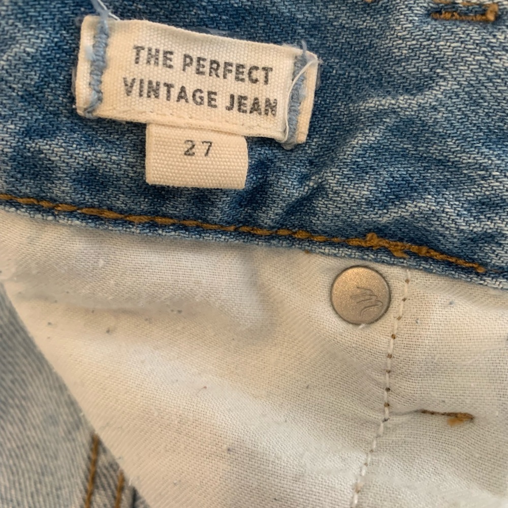 Madewell The Perfect Vintage Denim Jean Size 27 - Picture 4 of 5